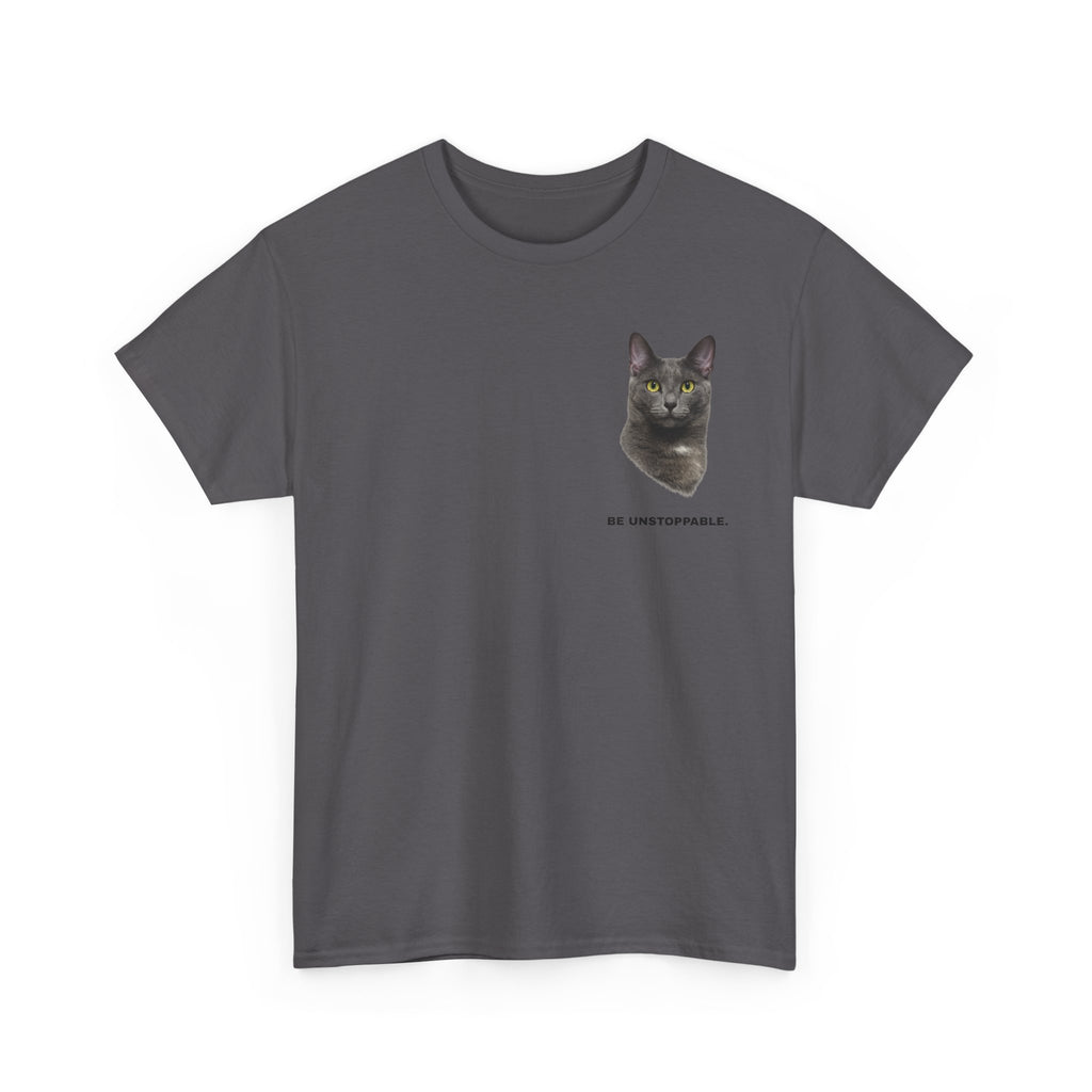 Be Unstoppable- Unstoppable Pets T-shirt featuring Stormy Cat