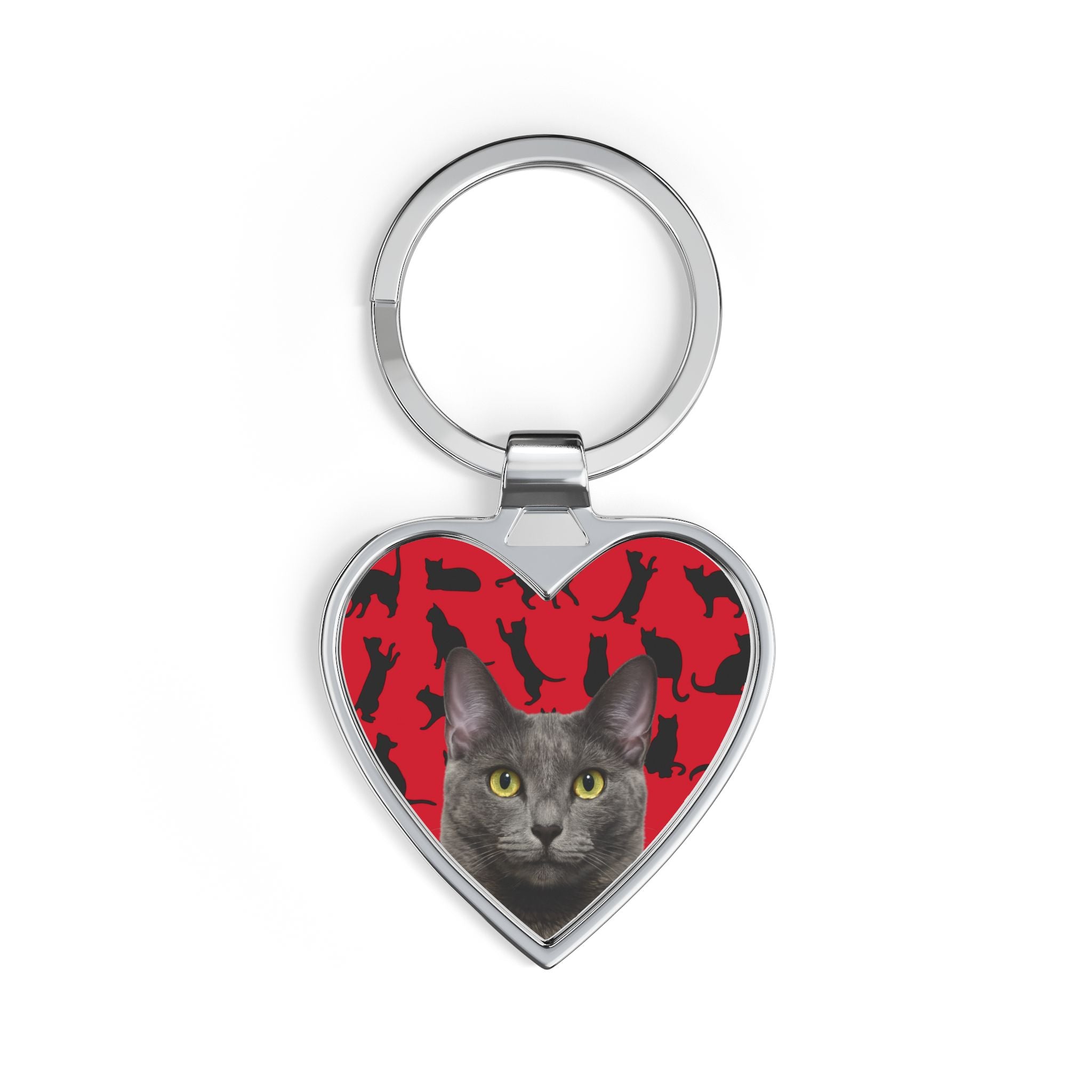Heart Keychain — Stormy Cat Keyring