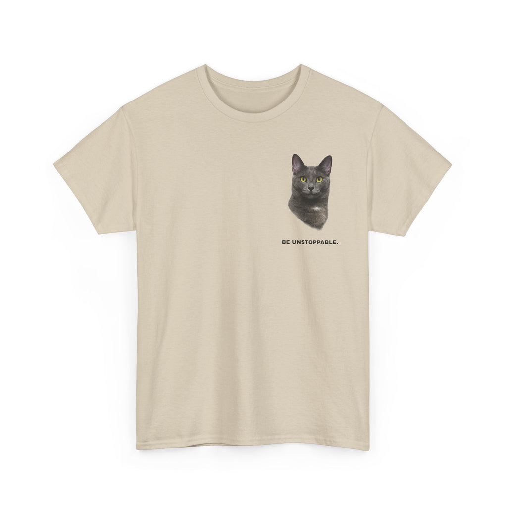 Be Unstoppable- Unstoppable Pets T-shirt featuring Stormy Cat